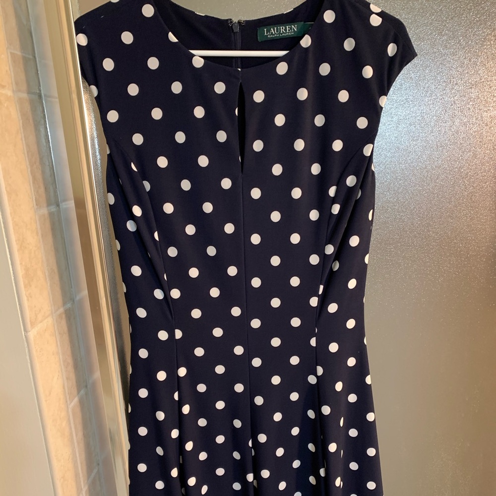 Navy Polka Dot Ralph Lauren Dress